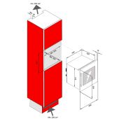 מקרר יין בנוי 24 בקבוקים מבית AVINTAGE דגם AV24XI/1