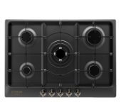 כיריים גז 75 ס"מ שחור כפרי מבית BOMPANI דגם BO297MH