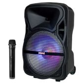 בידורית ניידת 1000W ומיקרופון אלחוטי מבית DOME דום דגם DM-125