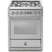 תנור משולב כיריים 70 ס"מ STEEL סטייל GENESI 70