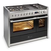 תנור משולב כיריים 120 ס"מ מבית LANCELLOTTI דגם LMRC12FF/SF-4TM סדרת MAESTRO