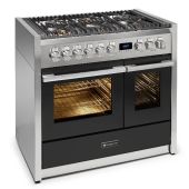 תנור משולב כיריים 100 ס"מ מבית LANCELLOTTI דגם LMRC10FF/SS-4M סדרת MAESTRO