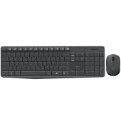 סט מקלדת ועבר אלחוטיים LOGITECH לוגיטק גדם MK235