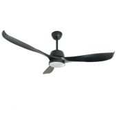 מאוורר תקרה CCT 56" ATLANTA עם תאורת לד ושלט מבית NORTHER נורתר דגם NTP-ATLIP44-LED-BK