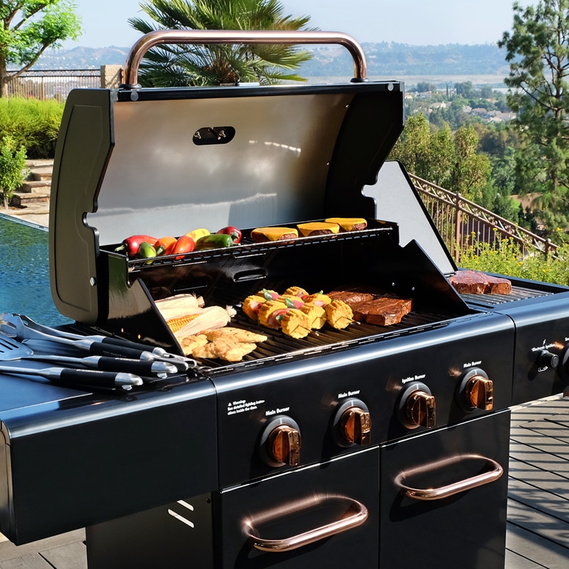 גריל גז 4 מבערים שחור/נחושת Kenmore PG-40409S0LB-2